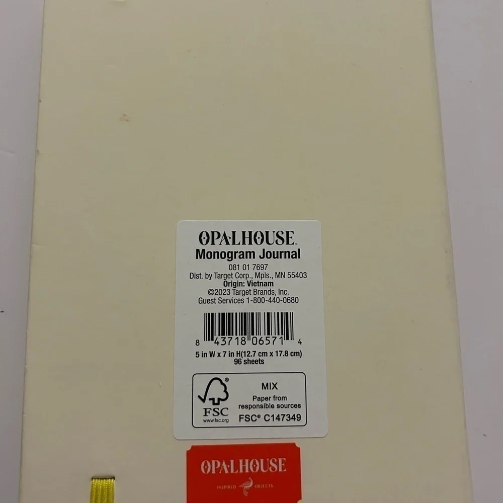 Opalhouse College Rule Letter Journal Monogram L -  BRAND NEW PLS. SEE PHOTOS